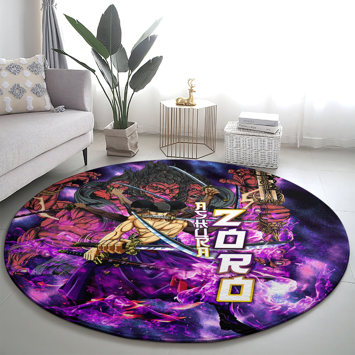 zoro-kiki-kyutoryu-round-carpet-one-piece-ashura-style