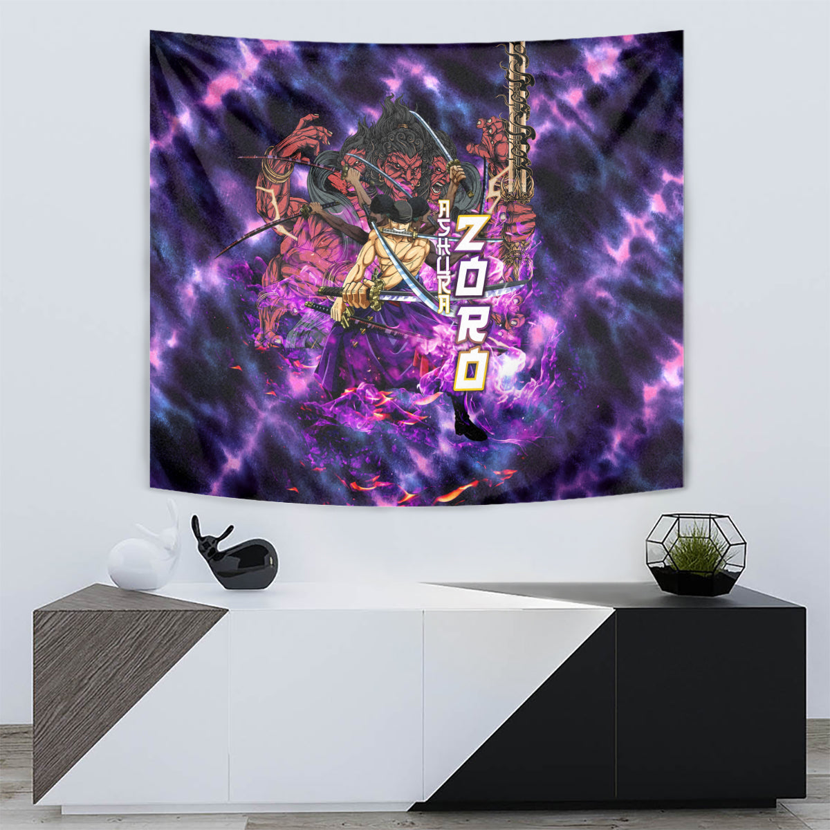 zoro-kiki-kyutoryu-tapestry-one-piece-ashura-style