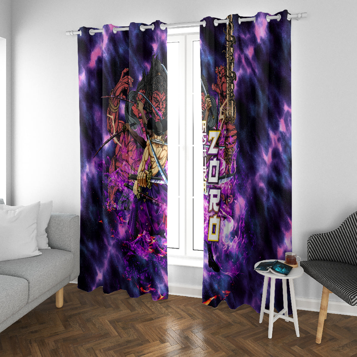 zoro-kiki-kyutoryu-window-curtain-one-piece-ashura-style