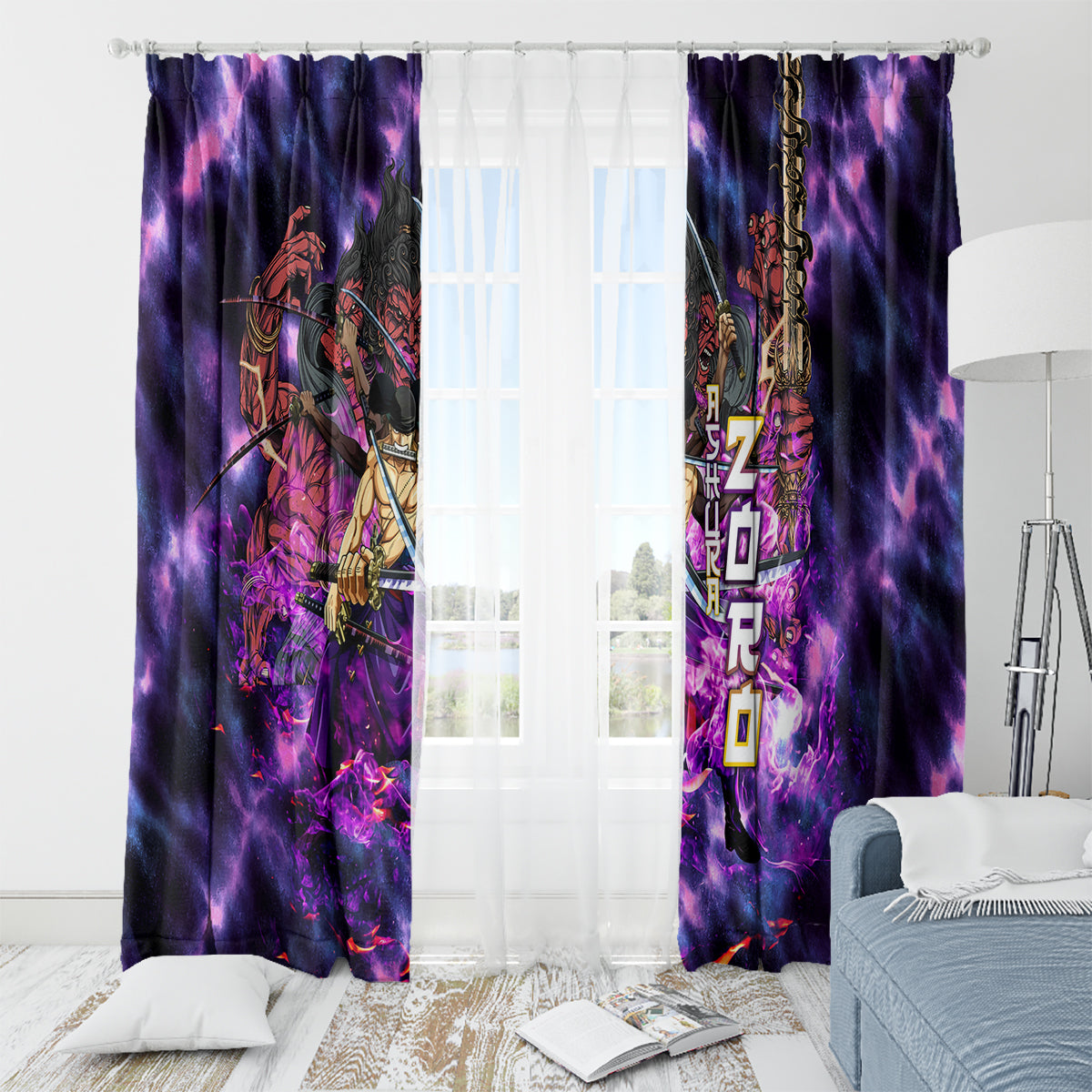 zoro-kiki-kyutoryu-window-curtain-one-piece-ashura-style