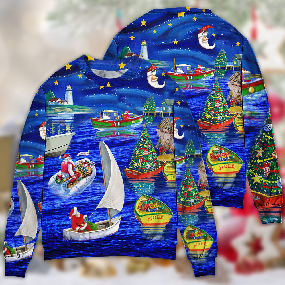 Christmas Coming Starry Night Ugly Sweaters Sweater