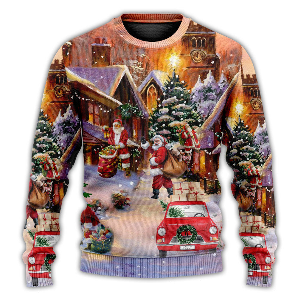 Christmas Santa Is Delivering Love Ugly Sweaters