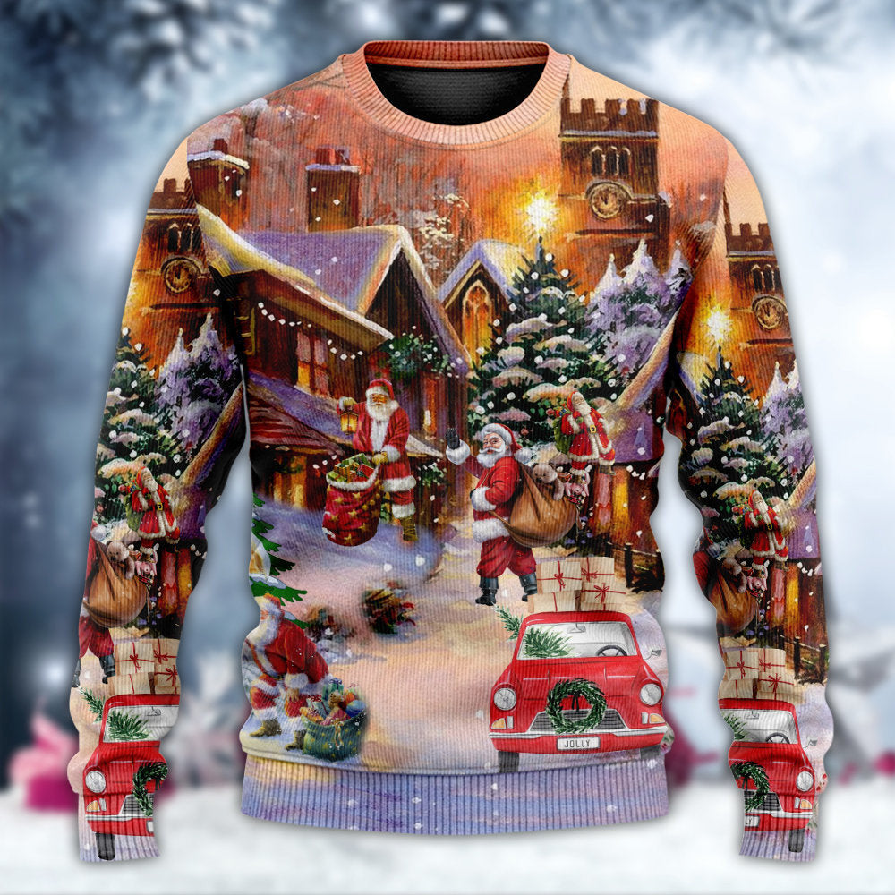 Christmas Santa Is Delivering Love Ugly Sweaters
