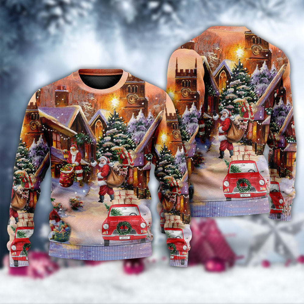 Christmas Santa Is Delivering Love Ugly Sweaters