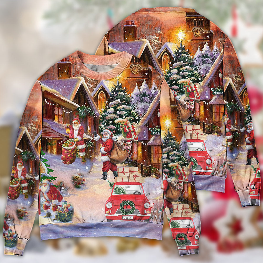 Christmas Santa Is Delivering Love Ugly Sweaters