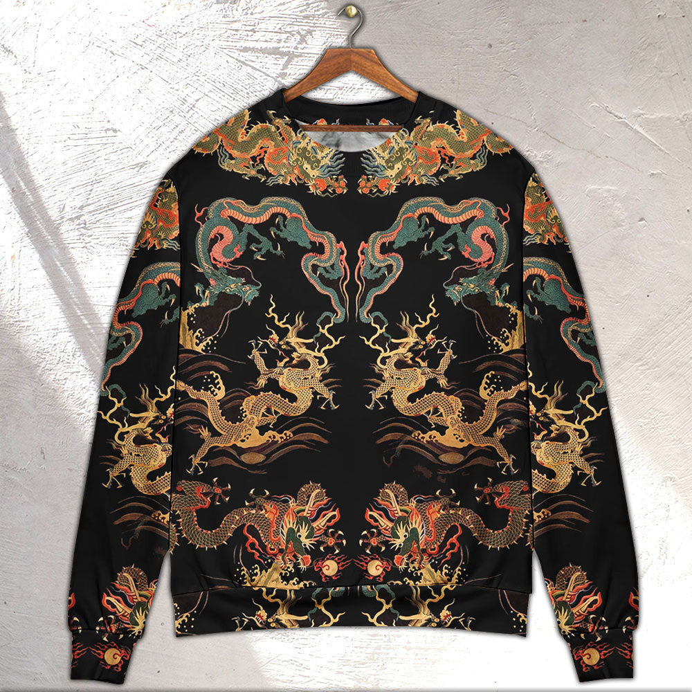 Dragon Chinese Royal Ugly Christmas Sweaters
