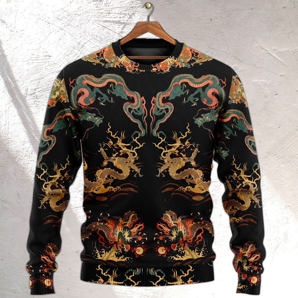 Dragon Chinese Royal Ugly Christmas Sweaters