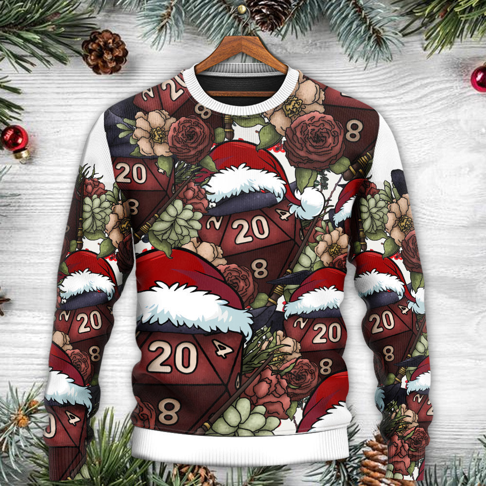 Christmas D Witch Dice Xmas Vibe Ugly Sweaters