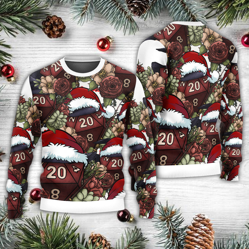 Christmas D Witch Dice Xmas Vibe Ugly Sweaters
