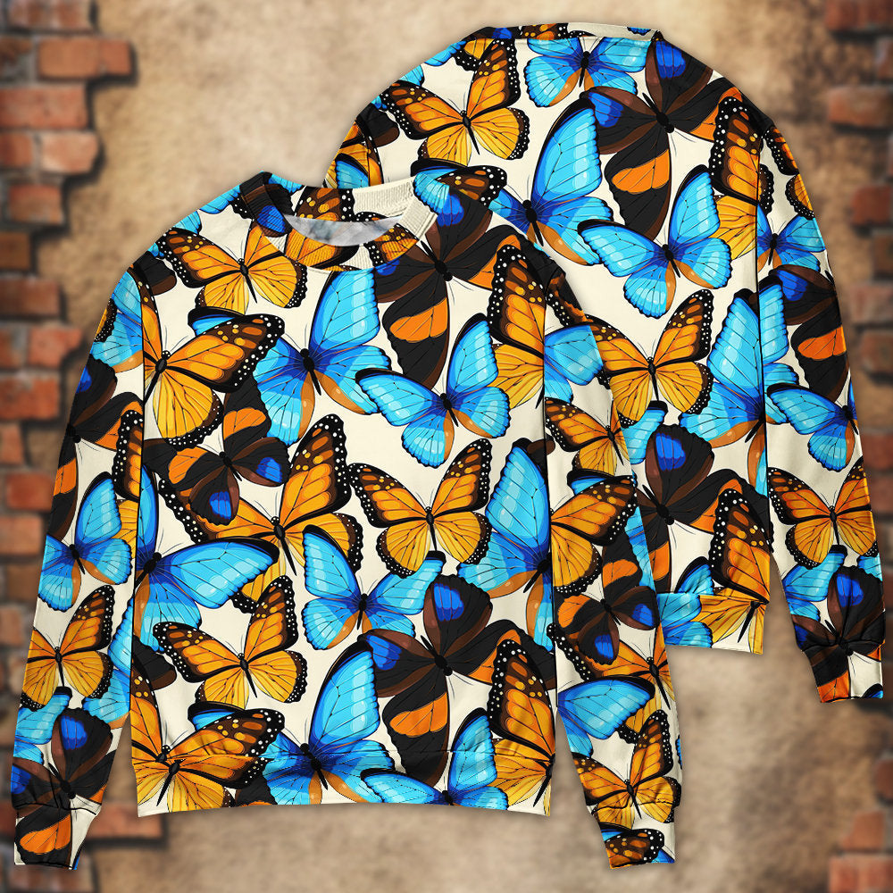 Butterfly Abstract Colorful Vintage Ugly Christmas Sweaters