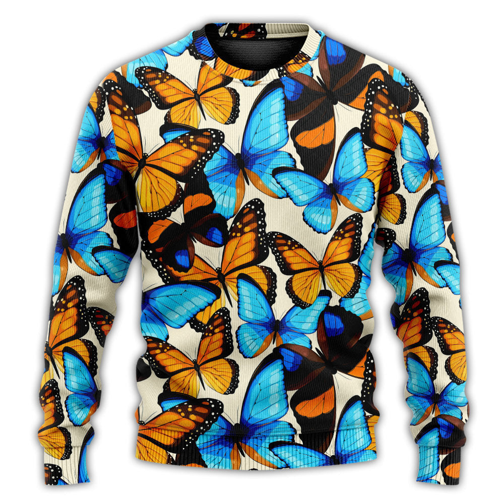 Butterfly Abstract Colorful Vintage Ugly Christmas Sweaters