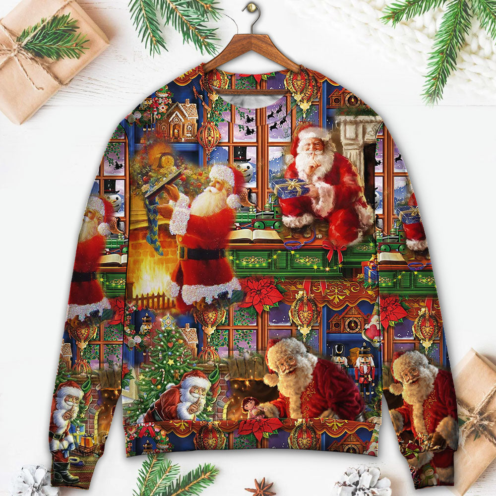 Santa Claus Christmas Merry Xmas Ugly Sweaters