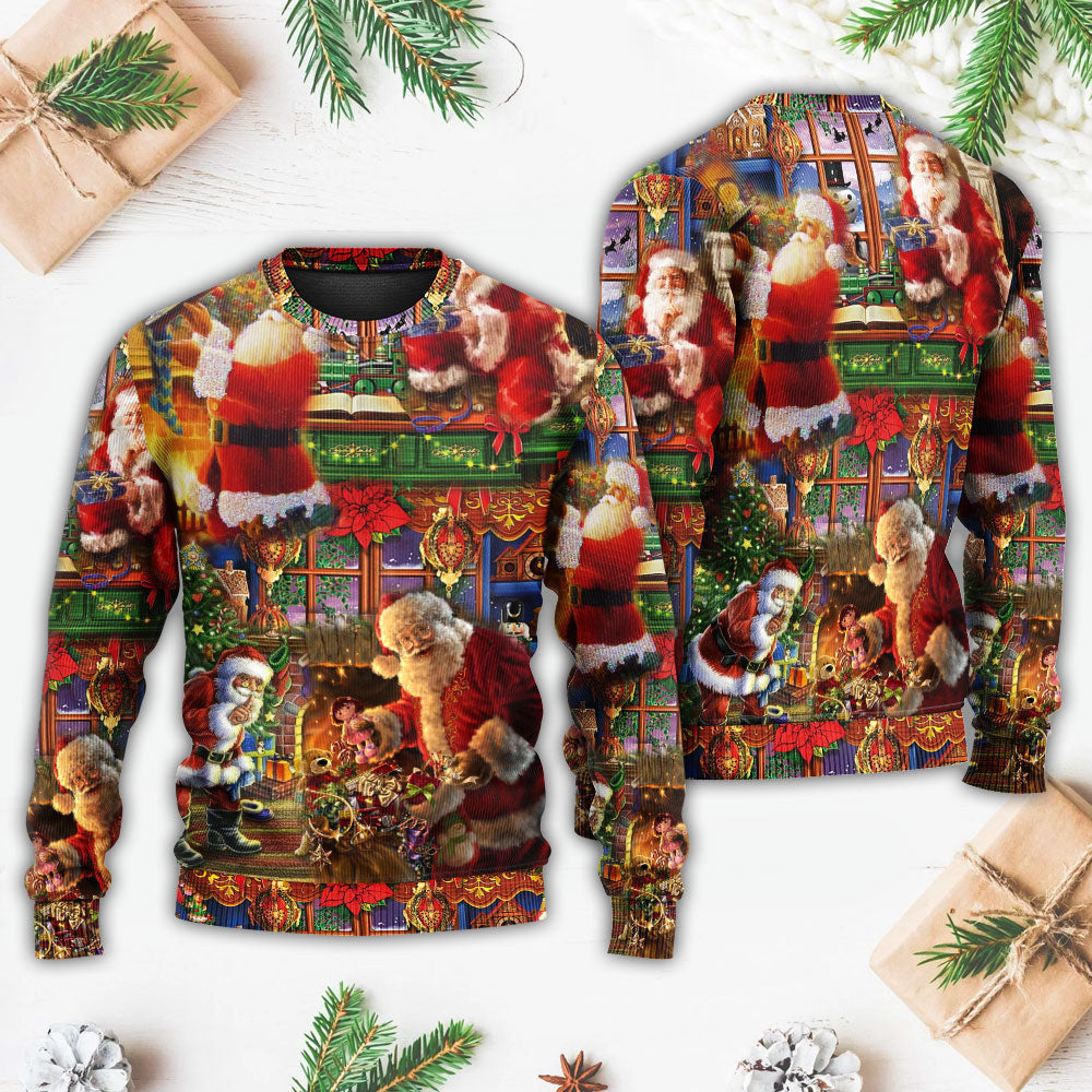 Santa Claus Christmas Merry Xmas Ugly Sweaters
