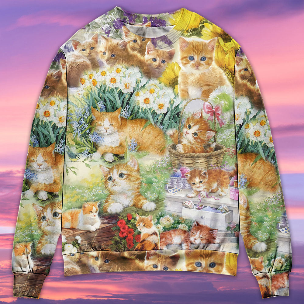 Cat Kitty Lover Art Ugly Christmas Sweaters