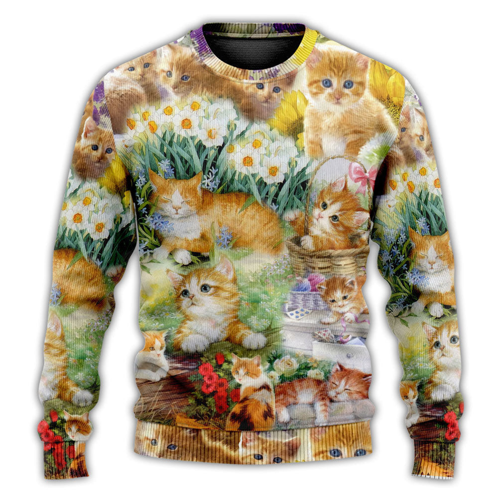 Cat Kitty Lover Art Ugly Christmas Sweaters