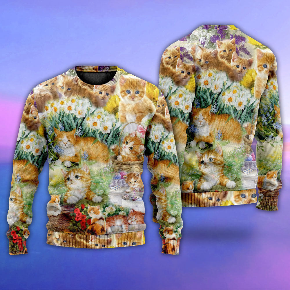 Cat Kitty Lover Art Ugly Christmas Sweaters