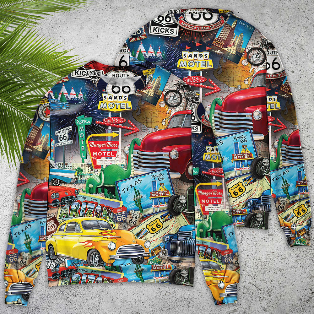 Car Route Road Trip Puzzle Ugly Christmas Sweaters