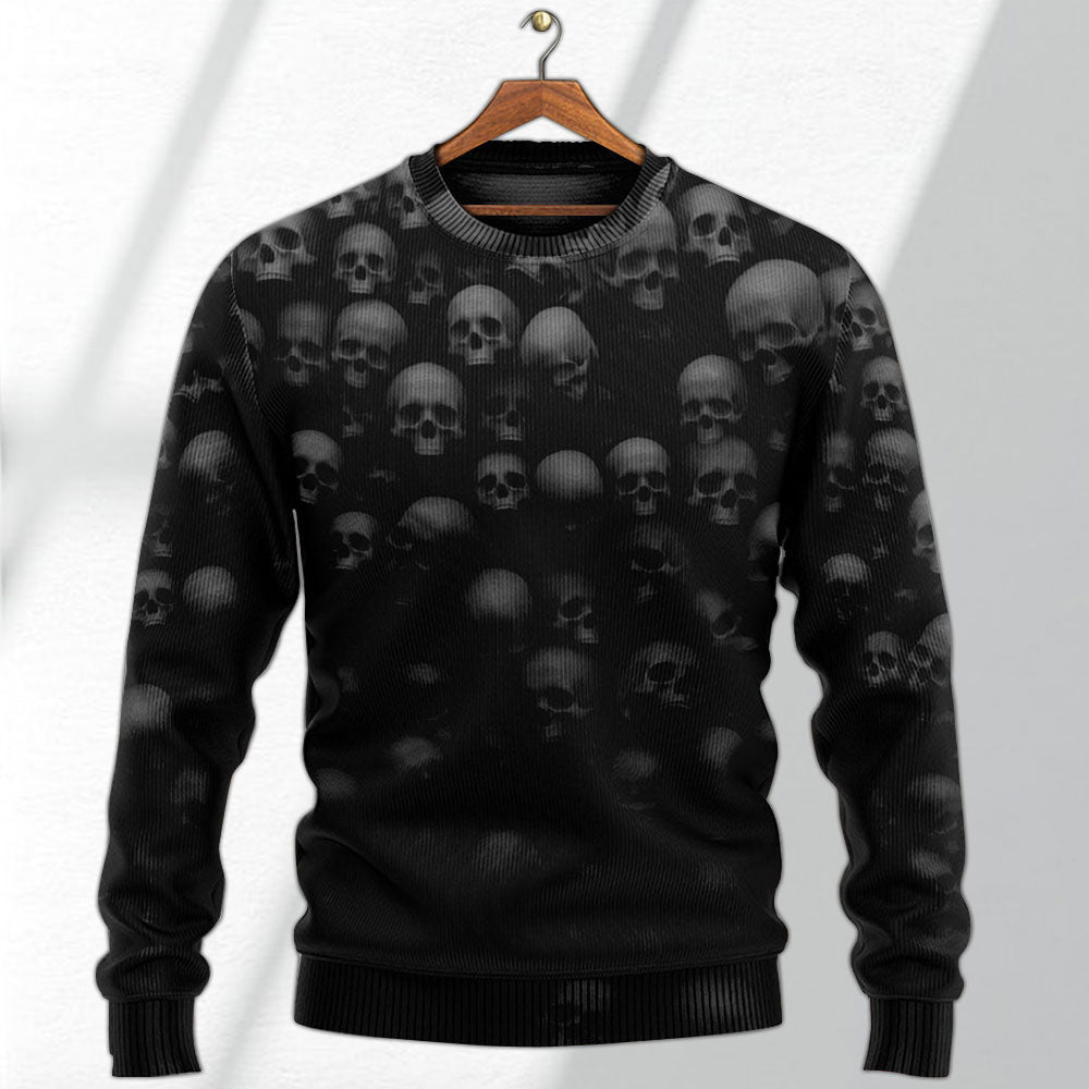 Skull Let Them Go To Hell Ugly Christmas Sweaters