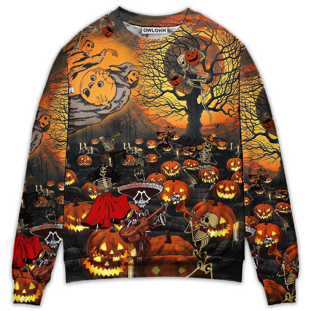 Skull Halloween Darkness Ugly Christmas Sweaters