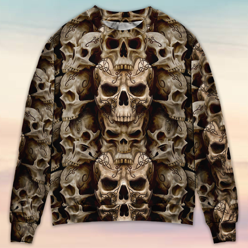 Skull Dark Inside Everyone Ugly Christmas Sweaters