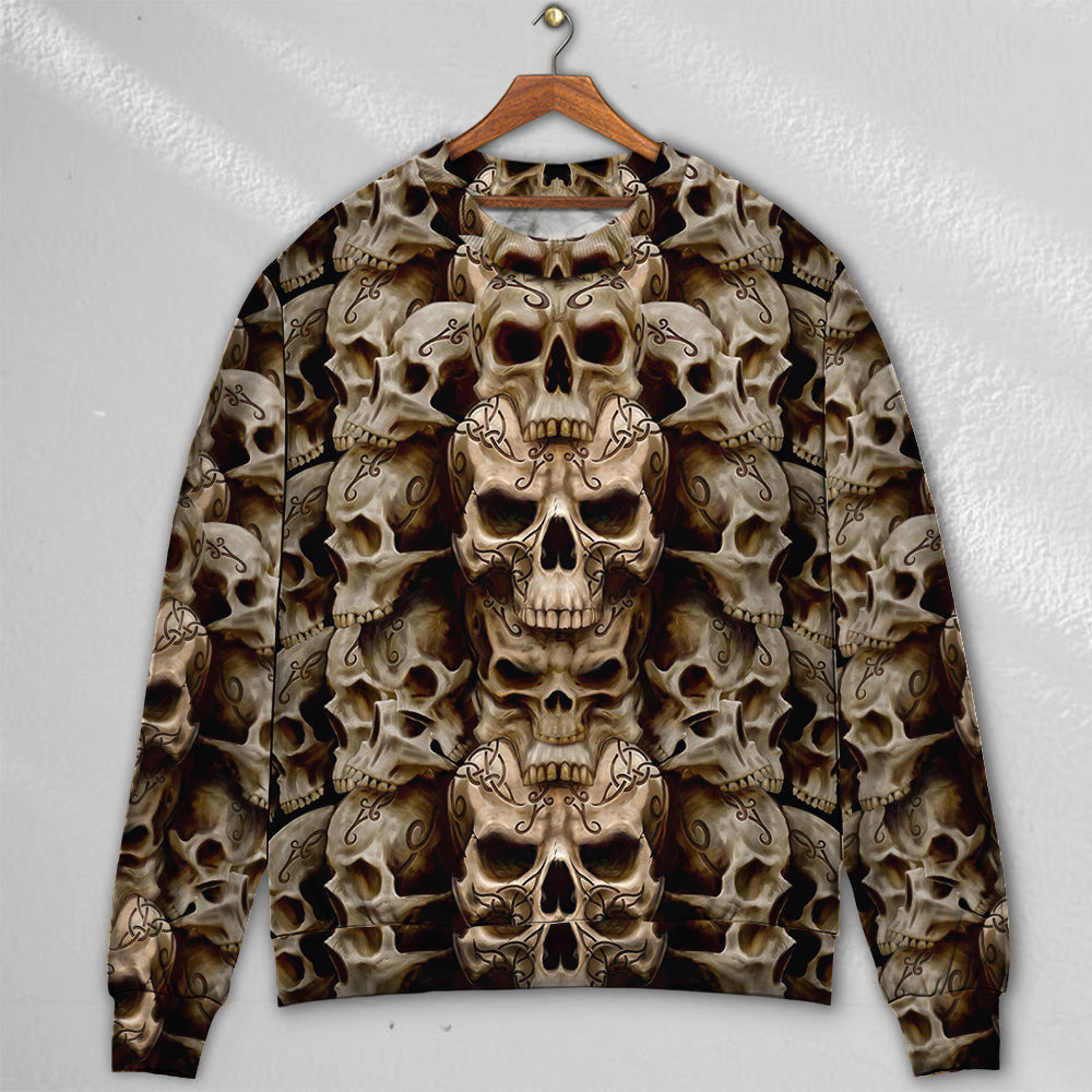 Skull Dark Inside Everyone Ugly Christmas Sweaters