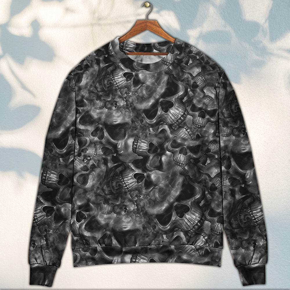 Skull Lifes True Face Is The Ugly Christmas Sweaters