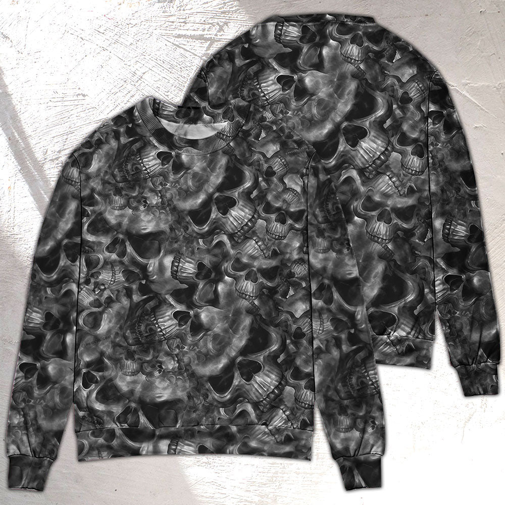 Skull Lifes True Face Is The Ugly Christmas Sweaters