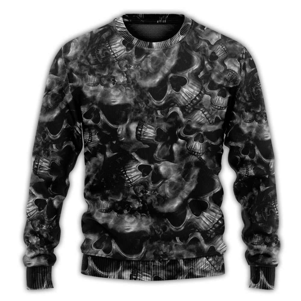Skull Lifes True Face Is The Ugly Christmas Sweaters