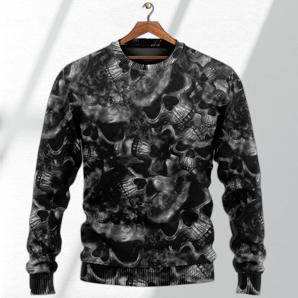 Skull Lifes True Face Is The Ugly Christmas Sweaters
