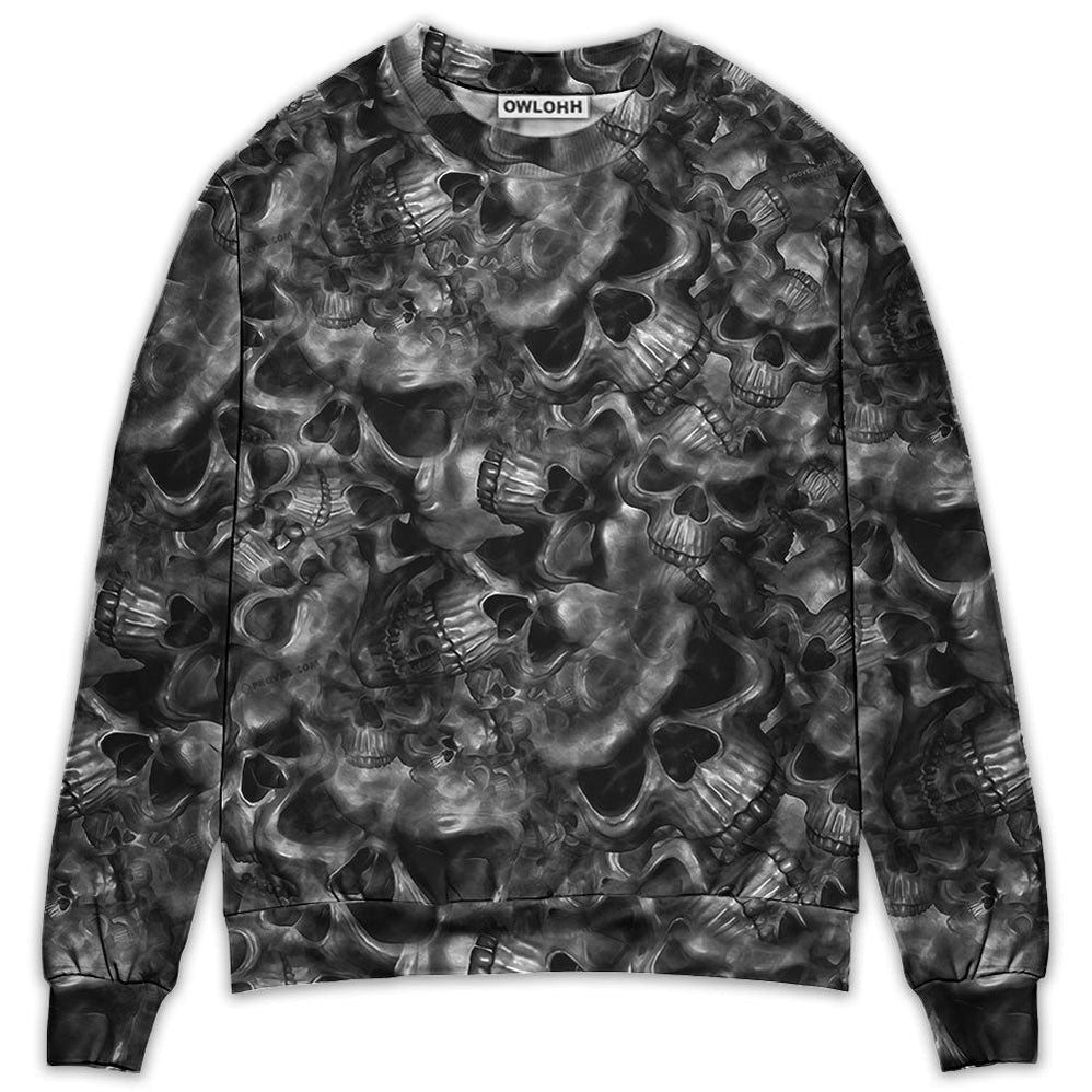 Skull Lifes True Face Is The Ugly Christmas Sweaters