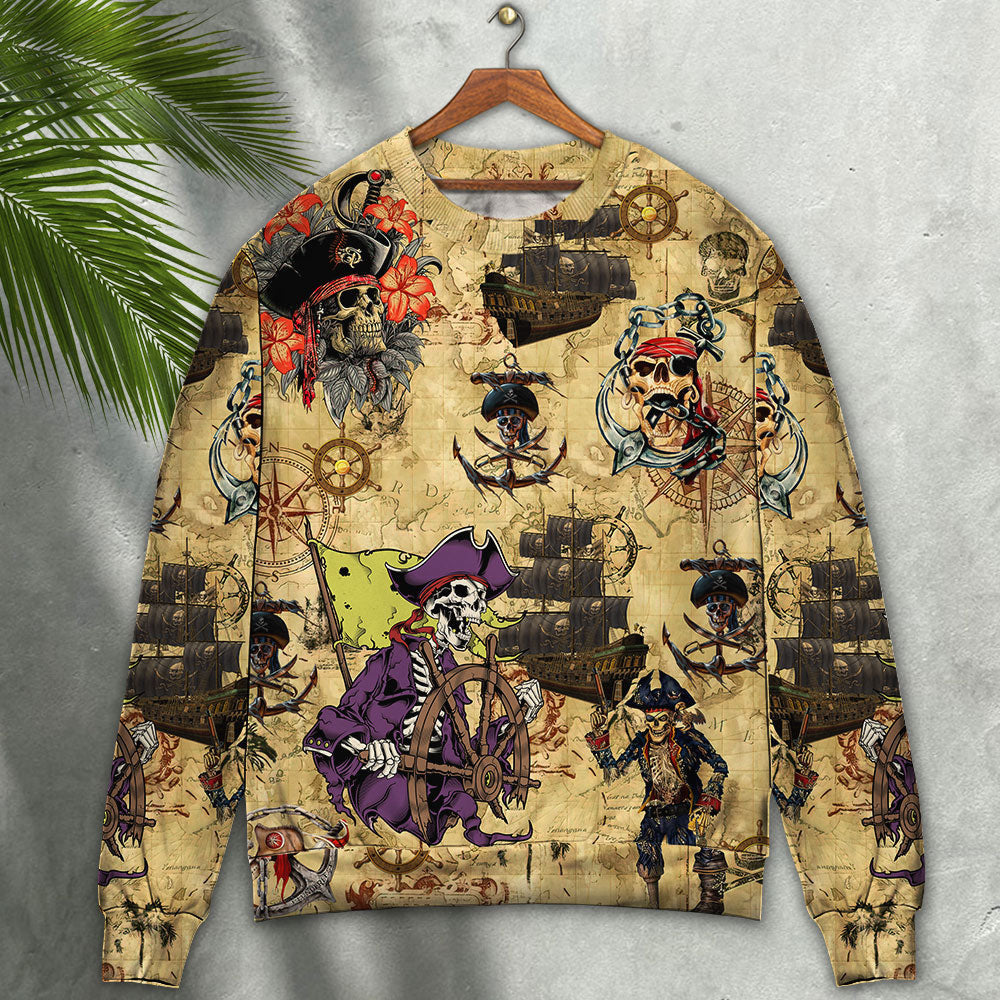 Skull Pirate So Scary Ugly Christmas Sweaters