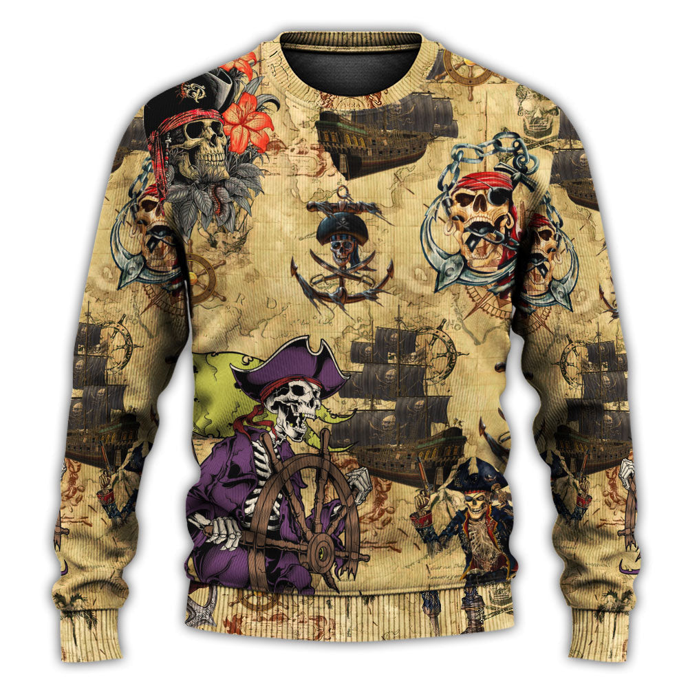Skull Pirate So Scary Ugly Christmas Sweaters