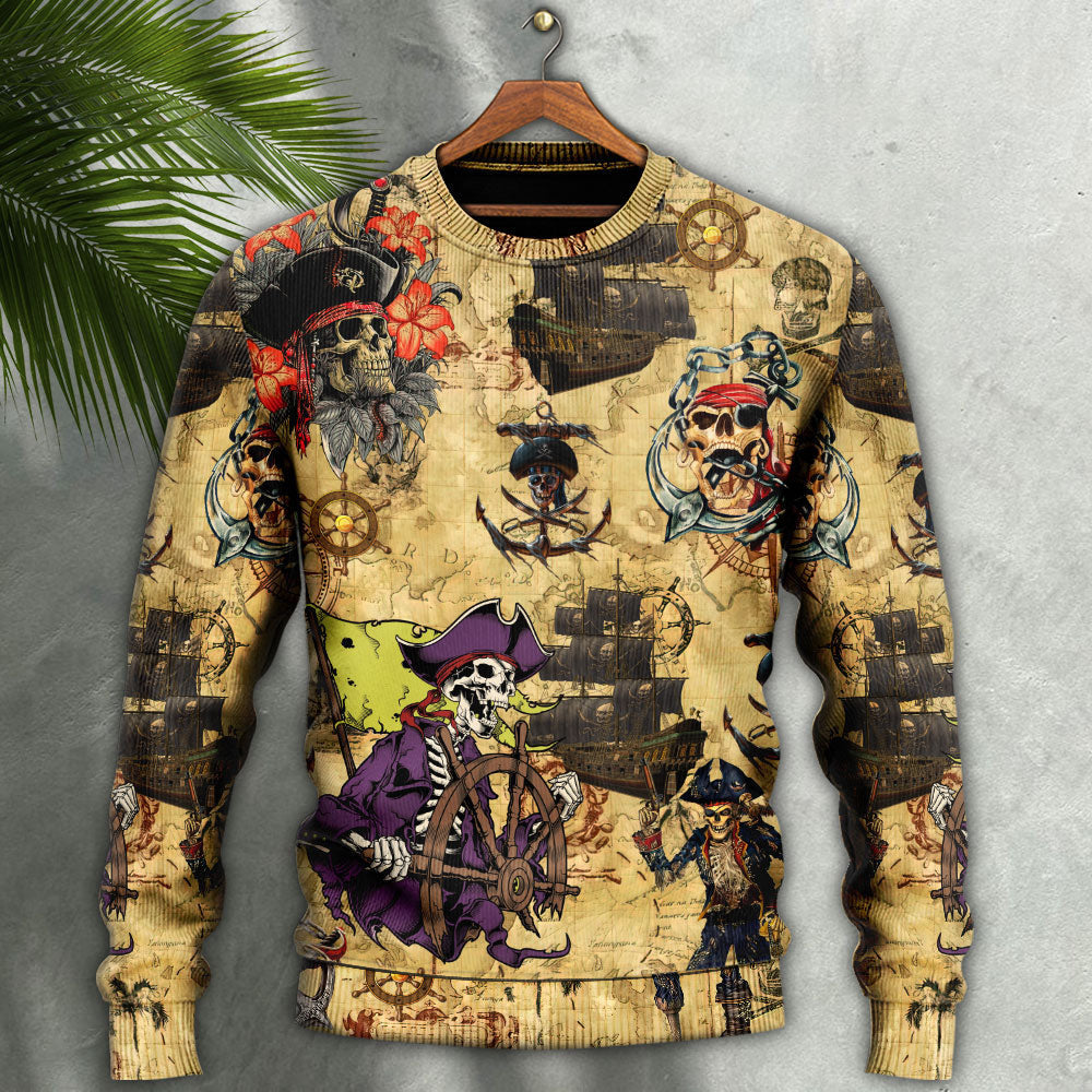 Skull Pirate So Scary Ugly Christmas Sweaters