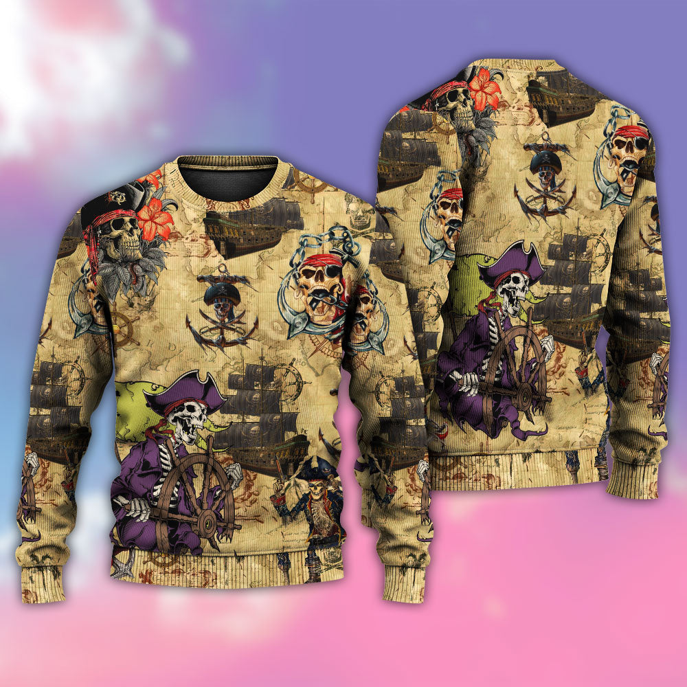 Skull Pirate So Scary Ugly Christmas Sweaters