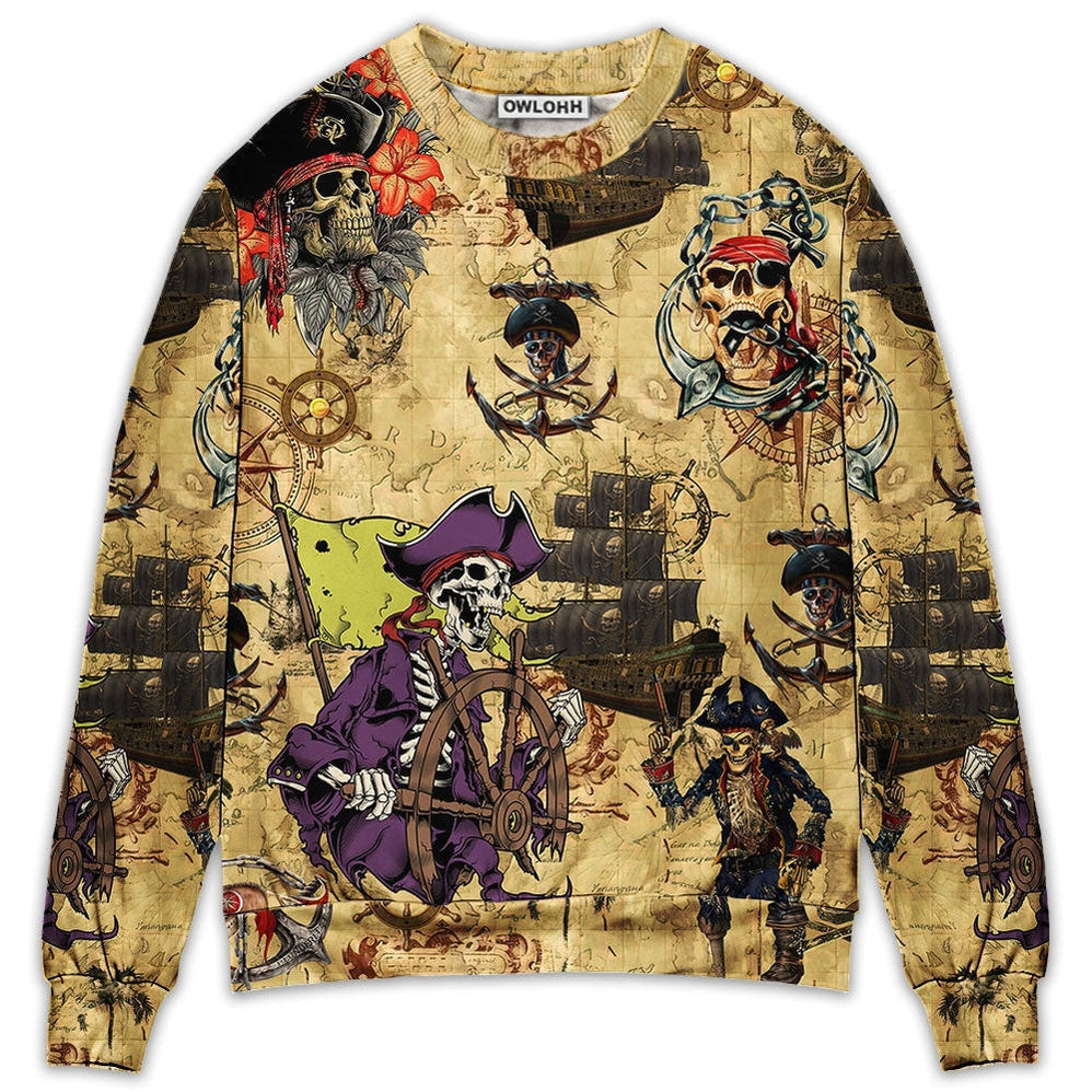 Skull Pirate So Scary Ugly Christmas Sweaters