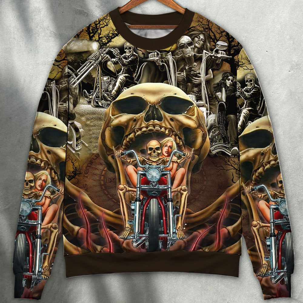 Skull Stay Wild Never Let Them Tame You Sweater Ugly Christmas