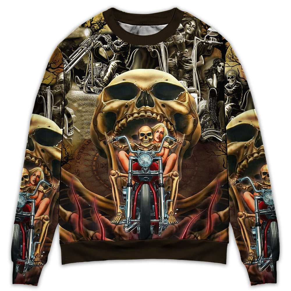 Skull Stay Wild Never Let Them Tame You Sweater Ugly Christmas