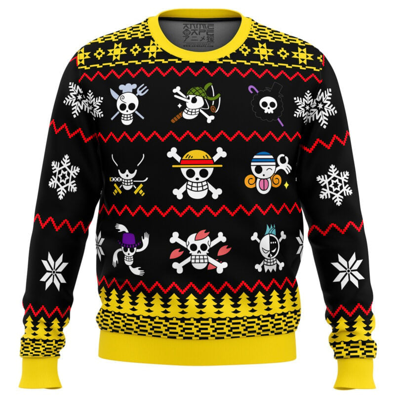 One Piece Flags Ugly Christmas Sweater