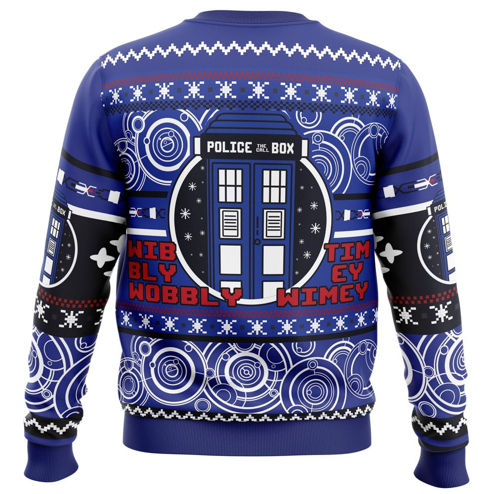 Christmas Through Time And Space Doctor Who Ugly Sweater