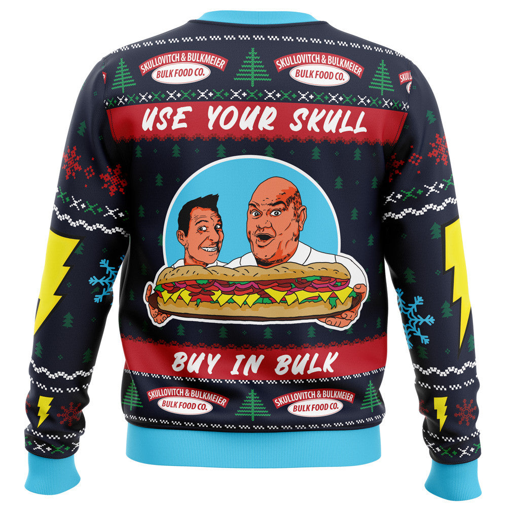 It Bulk and Skull Power Rangers Ugly Christmas Sweater