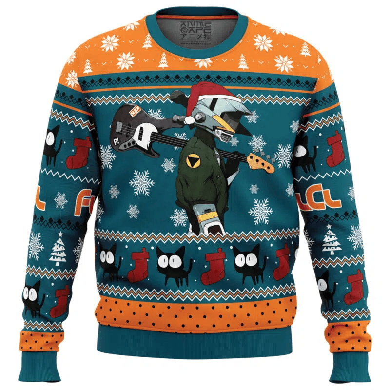 Cool Guitar Canti Fooly Cooly FLCL Ugly Christmas Sweater