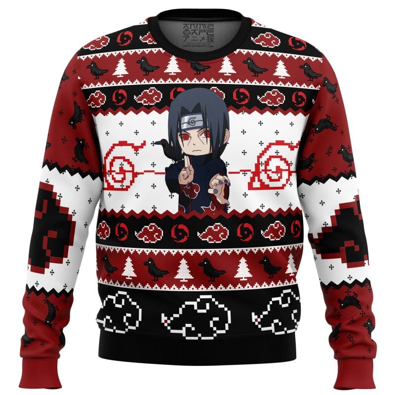 Itachi Uchiha Chibi Akatsuki  Ugly Christmas Sweater