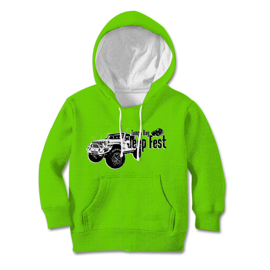 tamba-bay-jeep-fest-kid-hoodie-simple-green