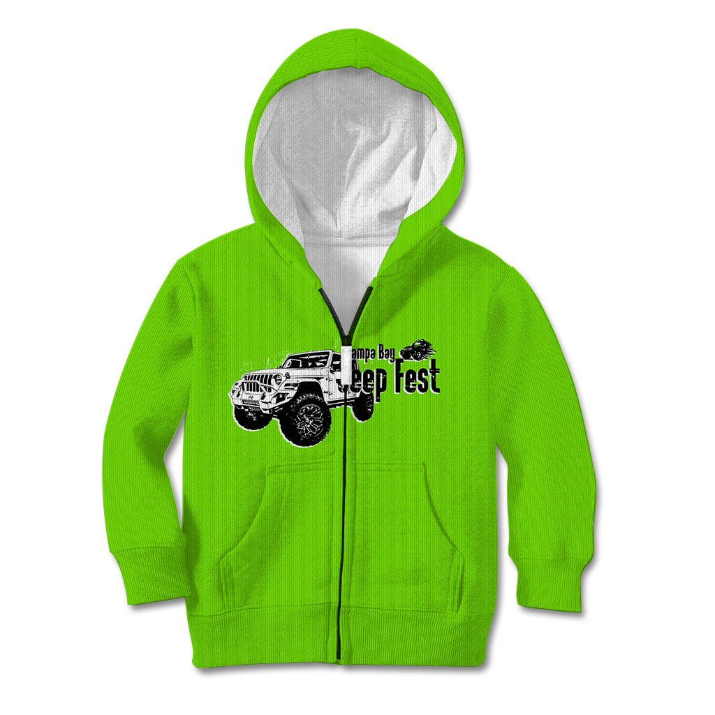 tamba-bay-jeep-fest-kid-hoodie-simple-green