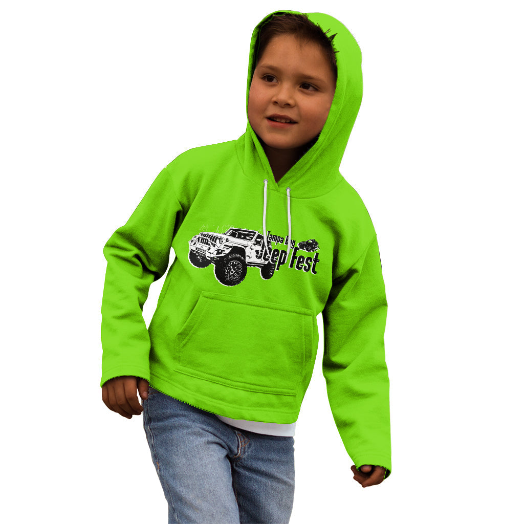 tamba-bay-jeep-fest-kid-hoodie-simple-green