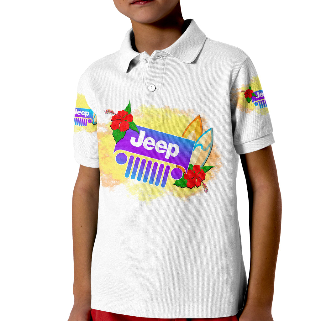 jeep-beach-kid-polo-shirt-anniversary-20th-2023-white-style