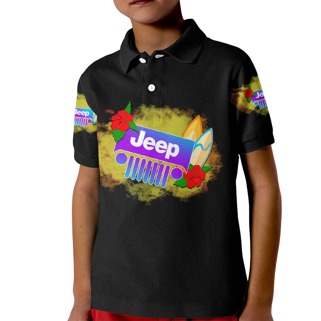 jeep-beach-kid-polo-shirt-anniversary-20th-2023-black-style