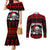 custom-christmas-couples-matching-mermaid-dress-and-long-sleeve-button-shirt-gothic-skull-creepmas