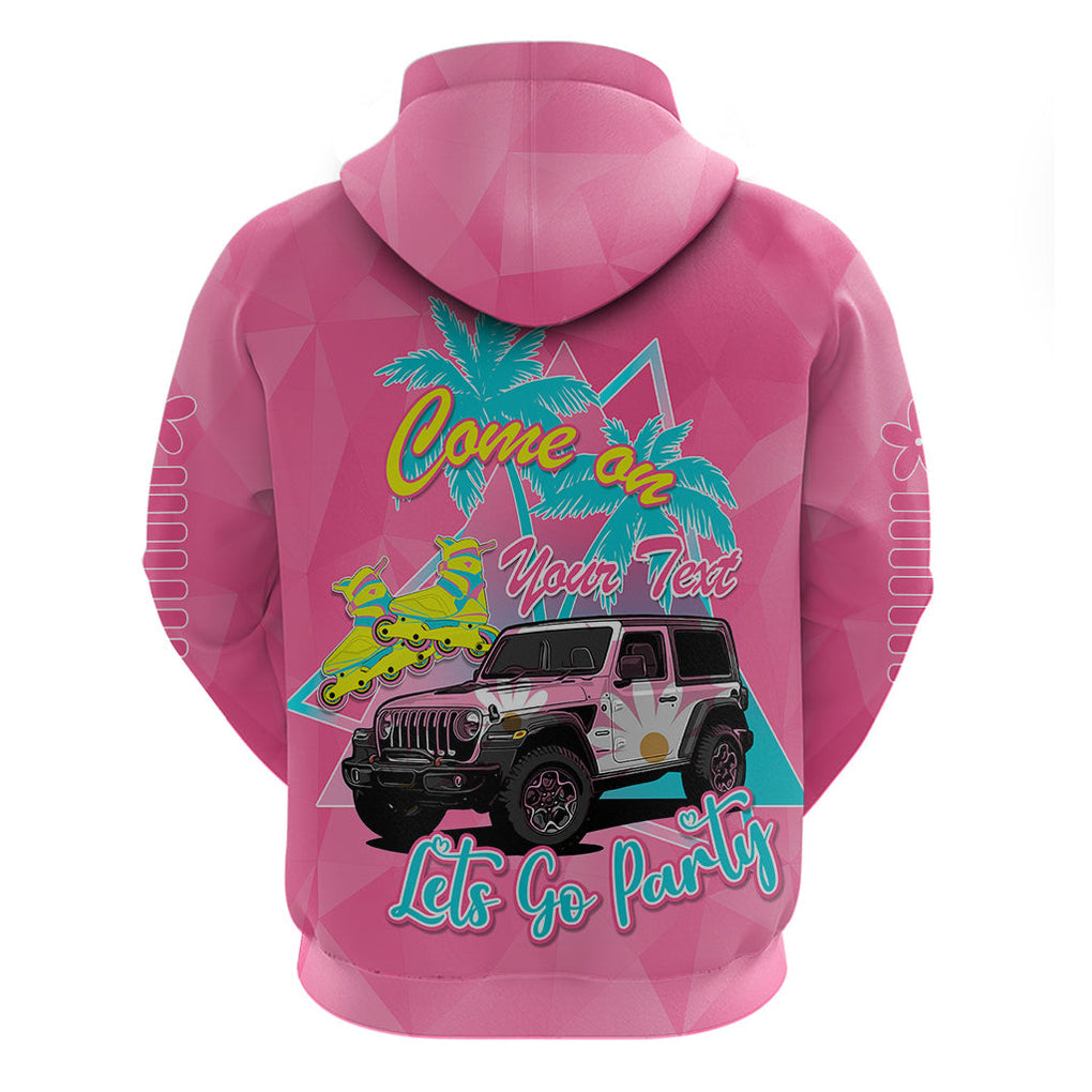 personalised-jeep-girl-hoodie-doll-pink-party