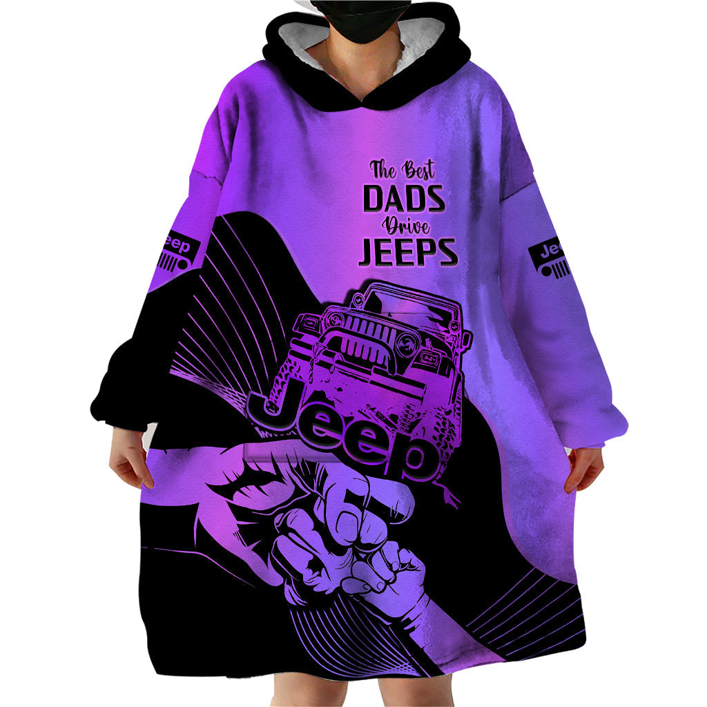 purple-jeep-dad-wearable-blanket-hoodie-happy-fathers-day-best-dads-drive-jeeps